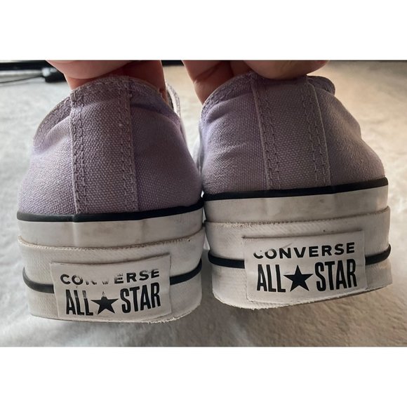 Converse Chuck Taylor All Star Ox Lift sneakers in washed Lilac size 7.5 women - Picture 3 of 11